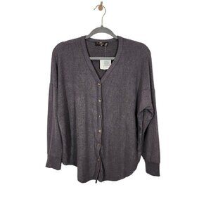 NWT Sheila Rose Button Front Cardigan in Gray‎ Size Large